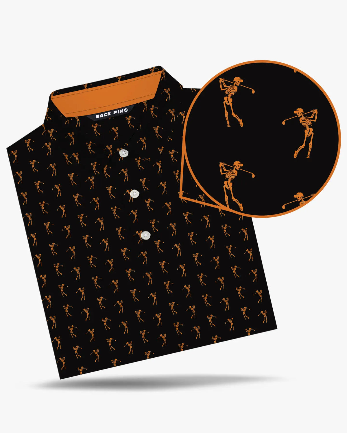 Halloween Skeleton Polo