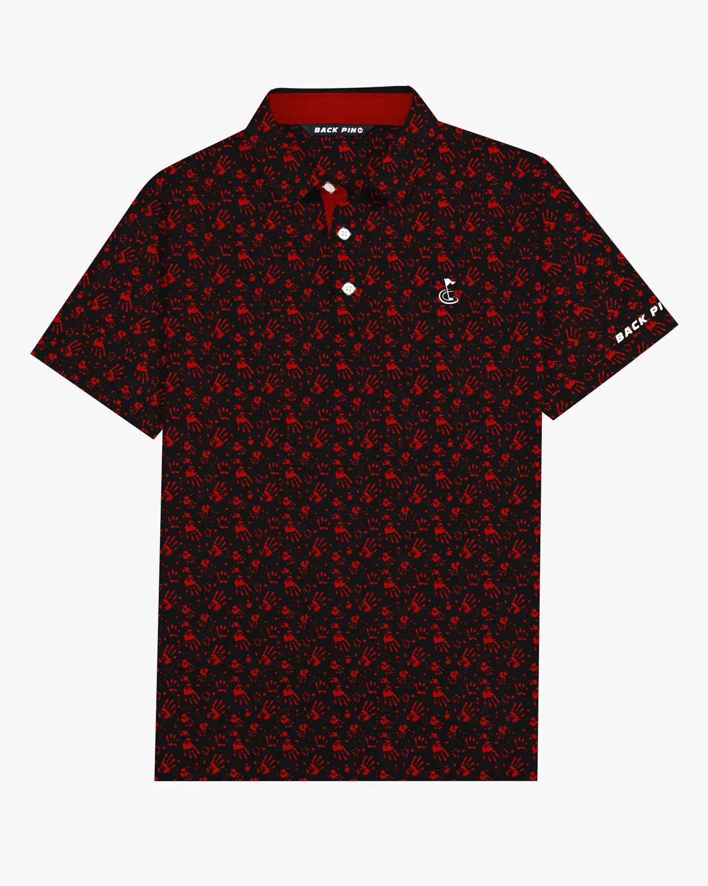 Halloween Bloodstain Handprint Polo