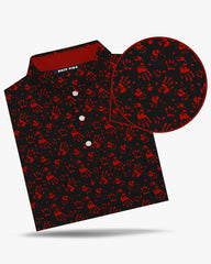 Halloween Bloodstain Handprint Polo